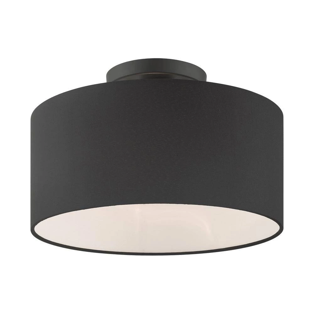 Bainbridge 1 Light Black Semi Flush Mount by Livex Lighting 7 Bainbridge 1 Light Black Semi Flush Mount by Livex Lighting - Image 7