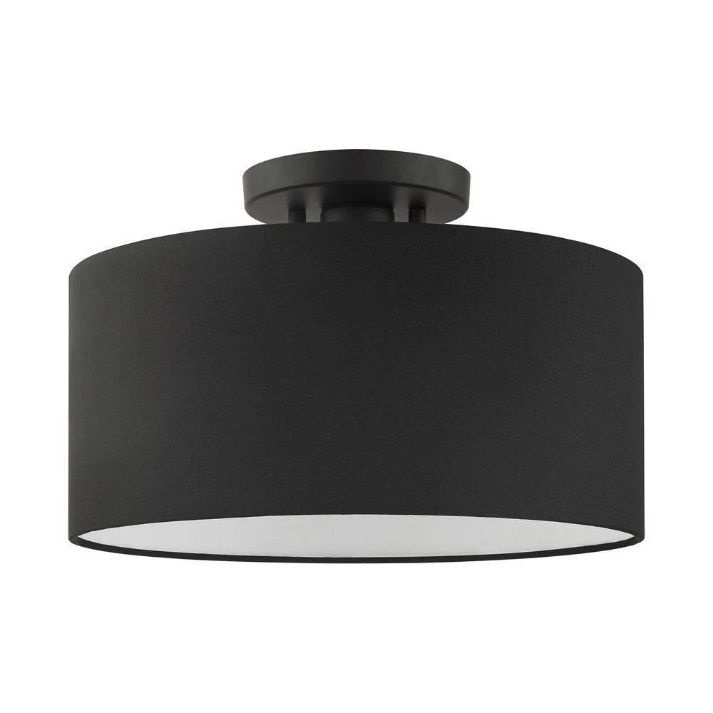 Bainbridge 1 Light Black Semi Flush Mount by Livex Lighting 6 Bainbridge 1 Light Black Semi Flush Mount by Livex Lighting - Image 6