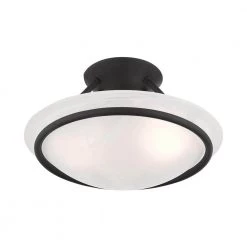 Newburgh 2 Light Black Semi Flush Mount by Livex Lighting 20 Newburgh 2 Light Black Semi Flush Mount by Livex Lighting -Livex Lighting shop black livex lighting flush mount lights 4823 04 1f 1000