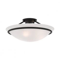Providence 3-Light Ceiling Black Incandescent Semi-Flush Mount by Livex Lighting 13 Providence 3-Light Ceiling Black Incandescent Semi-Flush Mount by Livex Lighting -Livex Lighting shop black livex lighting flush mount lights 4824 04 1f 1000