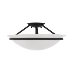 Providence 3-Light Ceiling Black Incandescent Semi-Flush Mount by Livex Lighting 11 Providence 3-Light Ceiling Black Incandescent Semi-Flush Mount by Livex Lighting -Livex Lighting shop black livex lighting flush mount lights 4824 04 c3 1000