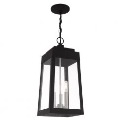 Oslo 3 Light Black Outdoor Pendant Lantern by Livex Lighting 17 Oslo 3 Light Black Outdoor Pendant Lantern by Livex Lighting -Livex Lighting shop black livex lighting outdoor pendant lights 20857 04 44 1000