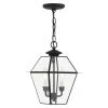 Westover 2 Light Black Outdoor Pendant Lantern by Livex Lighting