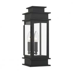 Princeton 1 Light Black Outdoor Wall Sconce by Livex Lighting