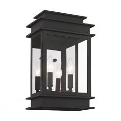 Princeton 2-Light Black Outdoor Wall Lantern Sconce by Livex Lighting -Livex Lighting shop black livex lighting outdoor sconces 2016 04 fa 1000