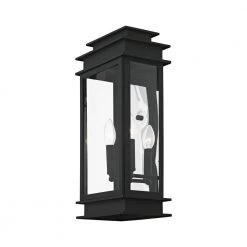 Princeton 2 Light Black Outdoor Wall Sconce by Livex Lighting -Livex Lighting shop black livex lighting outdoor sconces 2018 04 4f 1000