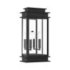 Princeton 2 Light Black Outdoor Wall Sconce by Livex Lighting