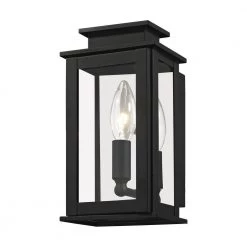 Princeton 1 Light Black Outdoor Wall Sconce by Livex Lighting -Livex Lighting shop black livex lighting outdoor sconces 20191 04 fa 1000