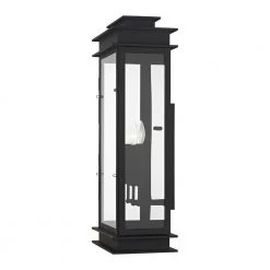 Princeton 3 Light Black Outdoor Wall Sconce by Livex Lighting -Livex Lighting shop black livex lighting outdoor sconces 20208 04 1f 1000