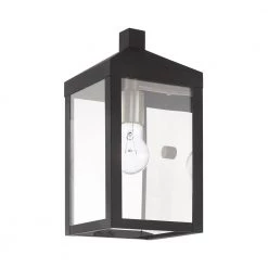 Nyack 1 Light Black Outdoor Wall Sconce by Livex Lighting -Livex Lighting shop black livex lighting outdoor sconces 20582 04 44 1000