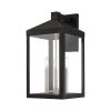 Nyack 3-Light Black Large Outdoor Wall Lantern Sconce by Livex Lighting