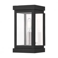 Hopewell 1 Light Black Outdoor Wall Sconce by Livex Lighting