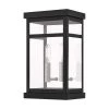 Hopewell 2-Light Black Outdoor Wall Lantern Sconce by Livex Lighting