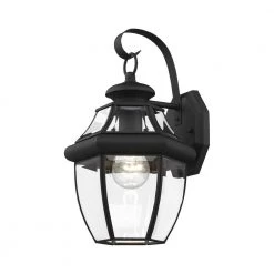 Monterey 1 Light Black Outdoor Wall Sconce by Livex Lighting