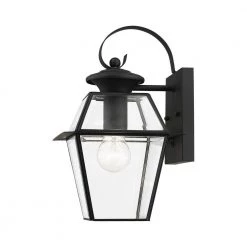 Westover 1 Light Black Outdoor Wall Sconce by Livex Lighting -Livex Lighting shop black livex lighting outdoor sconces 2181 04 44 1000