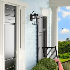 Westover 1 Light Black Outdoor Wall Sconce by Livex Lighting -Livex Lighting shop black livex lighting outdoor sconces 2181 04 76 1000