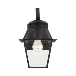 Westover 1 Light Black Outdoor Wall Sconce by Livex Lighting -Livex Lighting shop black livex lighting outdoor sconces 2181 04 fa 1000