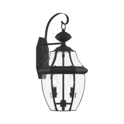 Monterey 2 Light Black Outdoor Wall Sconce by Livex Lighting