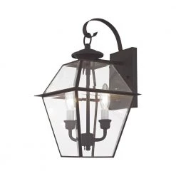 Westover 2 Light Black Outdoor Wall Sconce by Livex Lighting -Livex Lighting shop black livex lighting outdoor sconces 2281 04 1f 1000