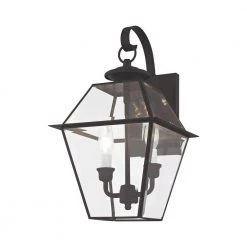 Westover 2 Light Black Outdoor Wall Sconce by Livex Lighting