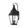 Exeter 13.75 in. 4-Light Black Outdoor Wall Lantern Sconce by Livex Lighting