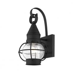 Newburyport 1 Light Black Outdoor Wall Sconce by Livex Lighting -Livex Lighting shop black livex lighting outdoor sconces 26900 04 1f 1000