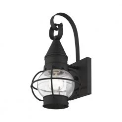 Newburyport 1 Light Black Outdoor Wall Sconce by Livex Lighting -Livex Lighting shop black livex lighting outdoor sconces 26900 04 44 1000