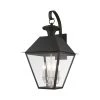Mansfield 4-Light Black Outdoor Wall Lantern Sconce by Livex Lighting