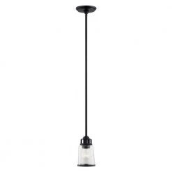 Lawrenceville 1 Light Black Pendant by Livex Lighting -Livex Lighting shop black livex lighting pendant lights 40021 04 4f 1000