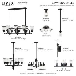 Lawrenceville 1 Light Black Pendant by Livex Lighting -Livex Lighting shop black livex lighting pendant lights 40021 04 d4 1000