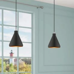 Metal Shade Mini Pendants 1 Light Black Mini Pendant by Livex Lighting -Livex Lighting shop black livex lighting pendant lights 41177 04 1d 1000