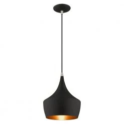 Metal Shade Mini Pendants 1 Light Black Mini Pendant by Livex Lighting 18 Metal Shade Mini Pendants 1 Light Black Mini Pendant by Livex Lighting -Livex Lighting shop black livex lighting pendant lights 41186 04 1f 1000
