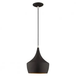 Metal Shade Mini Pendants 1 Light Black Mini Pendant by Livex Lighting 16 Metal Shade Mini Pendants 1 Light Black Mini Pendant by Livex Lighting -Livex Lighting shop black livex lighting pendant lights 41186 04 c3 1000