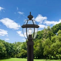 Monterey 1 Light Black Outdoor Post Top Lantern by Livex Lighting 11 Monterey 1 Light Black Outdoor Post Top Lantern by Livex Lighting -Livex Lighting shop black livex lighting post lanterns 2153 04 1d 1000