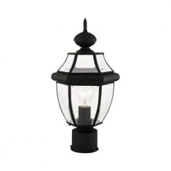 Monterey 1 Light Black Outdoor Post Top Lantern by Livex Lighting 16 Monterey 1 Light Black Outdoor Post Top Lantern by Livex Lighting -Livex Lighting shop black livex lighting post lanterns 2153 04 44 1000