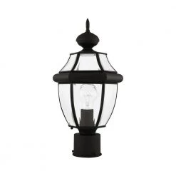 Monterey 1 Light Black Outdoor Post Top Lantern by Livex Lighting 13 Monterey 1 Light Black Outdoor Post Top Lantern by Livex Lighting -Livex Lighting shop black livex lighting post lanterns 2153 04 c3 1000
