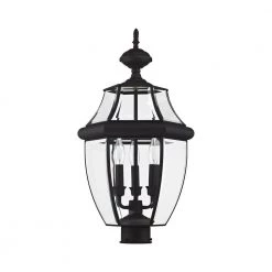 Monterey 3 Light Black Outdoor Post Top Lantern by Livex Lighting 16 Monterey 3 Light Black Outdoor Post Top Lantern by Livex Lighting -Livex Lighting shop black livex lighting post lanterns 2354 04 c3 1000