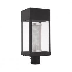 Franklin Medium 1-Light Black Post Head Lantern by Livex Lighting -Livex Lighting shop black livex lighting post light sets 20763 04 c3 1000