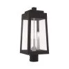 Oslo 3 Light Black Outdoor Post Top Lantern by Livex Lighting
