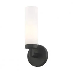 Aero 1 Light Black ADA Single Sconce by Livex Lighting -Livex Lighting shop black livex lighting vanity lighting 10103 04 1f 1000