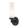 Aero 1 Light Black ADA Single Sconce by Livex Lighting