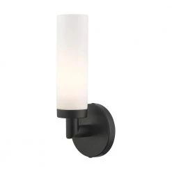 Aero 1 Light Black ADA Single Sconce by Livex Lighting