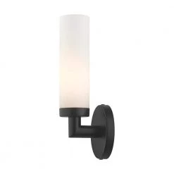 Aero 1 Light Black ADA Single Sconce by Livex Lighting -Livex Lighting shop black livex lighting vanity lighting 10103 04 fa 1000