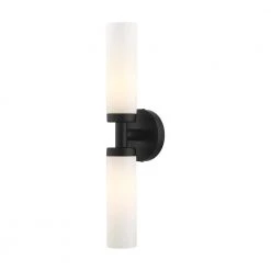 Aero 2 Light Black ADA Vanity Sconce by Livex Lighting