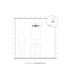 Industro 2 Light Black with Brushed Nickel Accents Sconce by Livex Lighting -Livex Lighting shop black livex lighting vanity lighting 14122 04 77 1000