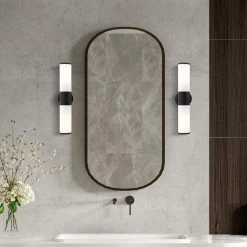 Lindale 2 Light Black ADA Vanity Sconce by Livex Lighting 16 Lindale 2 Light Black ADA Vanity Sconce by Livex Lighting -Livex Lighting shop black livex lighting vanity lighting 16562 04 40 1000