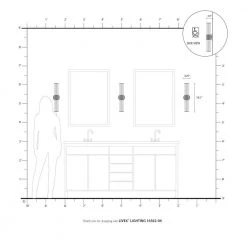 Lindale 2 Light Black ADA Vanity Sconce by Livex Lighting 20 Lindale 2 Light Black ADA Vanity Sconce by Livex Lighting -Livex Lighting shop black livex lighting vanity lighting 16562 04 77 1000