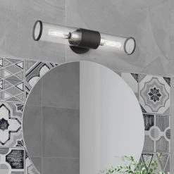 Banca 4.25 in. 2 Light Black Wall Sconce by Livex Lighting 25 Banca 4.25 in. 2 Light Black Wall Sconce by Livex Lighting -Livex Lighting shop black livex lighting vanity lighting 17282 04 31 1000