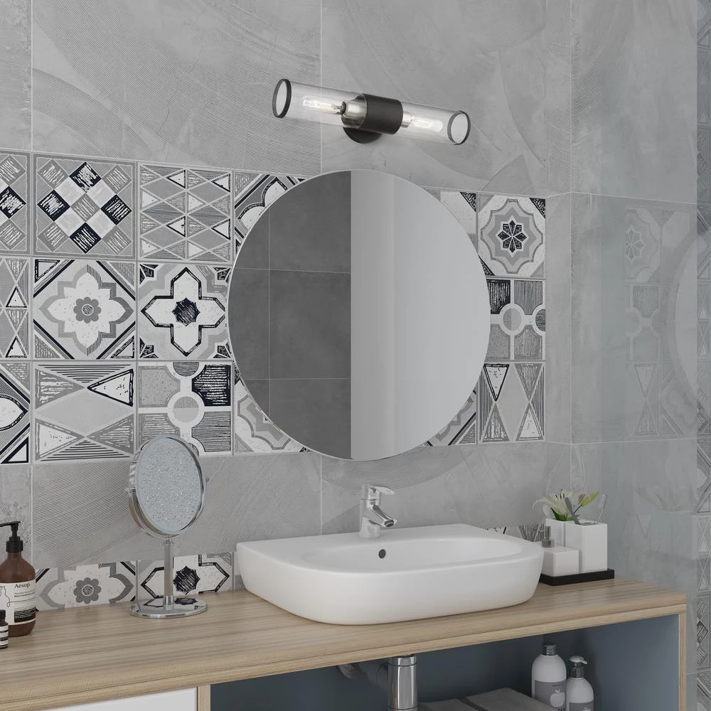 Banca 4.25 in. 2 Light Black Wall Sconce by Livex Lighting 2 Banca 4.25 in. 2 Light Black Wall Sconce by Livex Lighting - Image 2