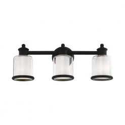 Middlebush 3 Light Black Vanity Sconce by Livex Lighting -Livex Lighting shop black livex lighting vanity lighting 40213 04 1f 1000